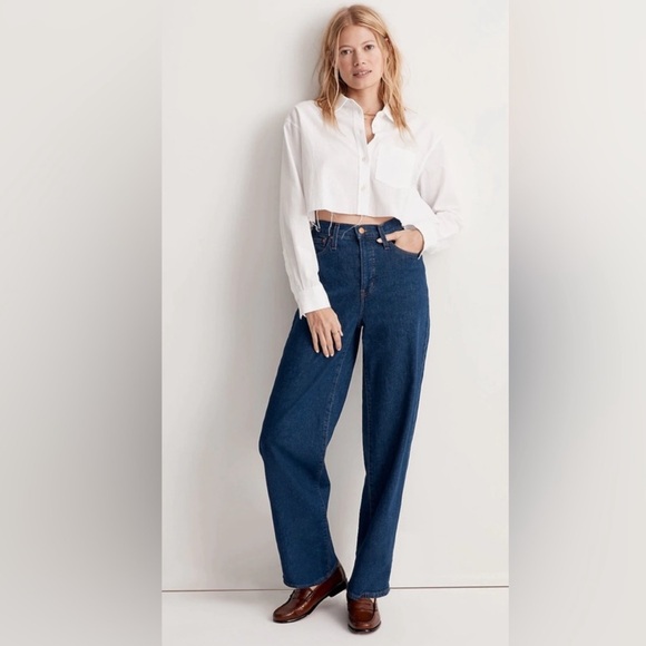 NWT - Madewell - The Tall Perfect Vintage Wide-Leg Jean in Fairdale Wash - Picture 1 of 8
